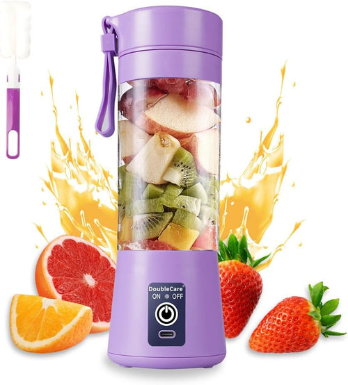 Portable Electric Juicer Blender - USB Rechargeable Wireless Mini Smoothies & Juice Mixer (380ml)