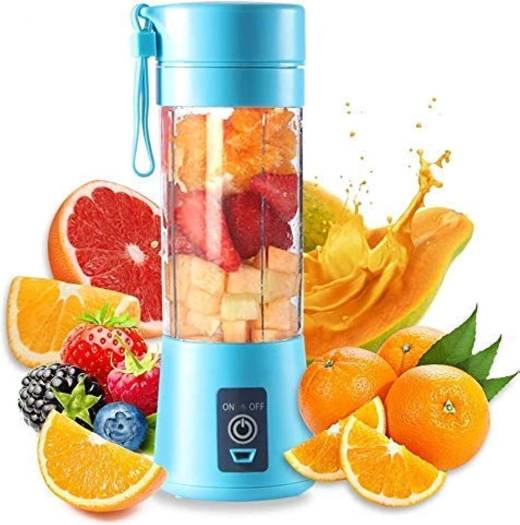 Portable Electric Juicer Blender - USB Rechargeable Wireless Mini Smoothies & Juice Mixer (380ml)